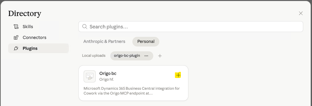 Plugin Directory — Origo bc undir Personal